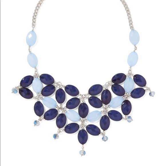 Jewelry - ❗️last one❗️ bold blue Latice statement necklace